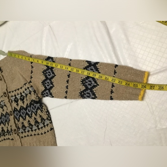 Magaschoni Tan and Black Patterned sweater - Picture 9 of 15